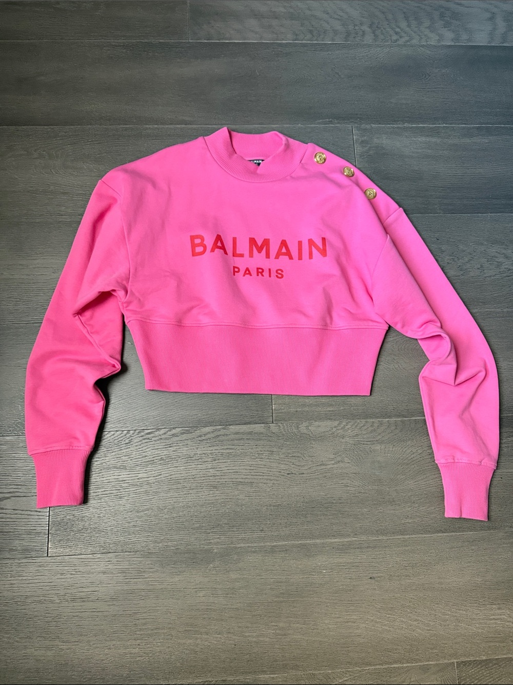 Balmain cropped sweatshirt